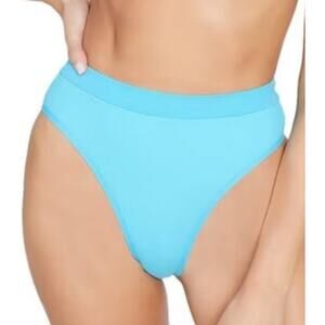 L*Space Frenchi Bitsy Bikini Bottom in Aquarius Blue Size Medium